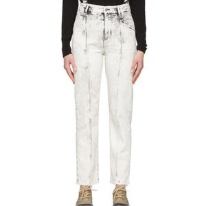 Stella McCartney Cropped Acid-wash Jeans size 26 high-rise straight- leg